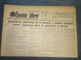 ZIARUL ROMANIA LIBERA 12 MAI 1955 DESCHIDEREA CONFERINTEI DE LA VARSOVIA