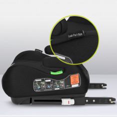 Inaltator auto Lionelo Luuk Fix instalare cu sistem Isofix negru