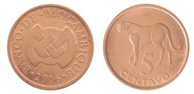 Mozambic 2006 - 5 centavos UNC foto