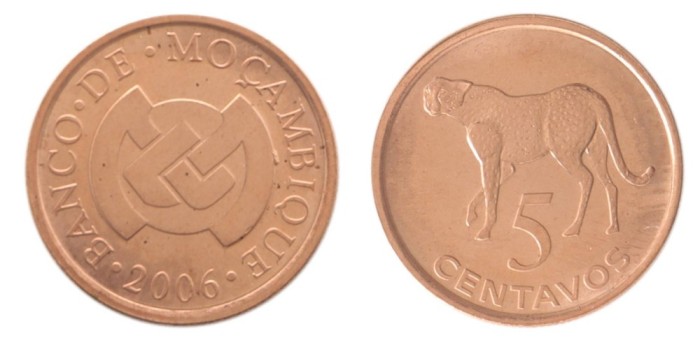 Mozambic 2006 - 5 centavos UNC
