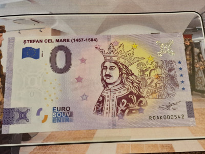 Bancnota suvenir de 0 euro: Ștefan cel Mare, 2023 foto