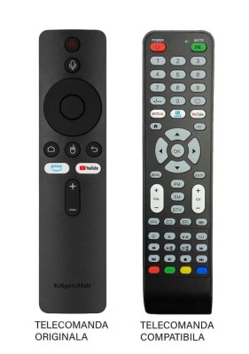 Telecomanda TV Kruger&amp;amp;Matz Smart TV Stick compatibila cu originalul (594) foto