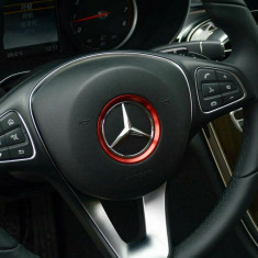 Inel ornament decor buton logo emblema volan Mercedes-Benz CLA, GLC, A, B, C, E foto