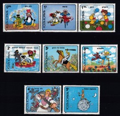 ROMANIA 1989 LP 1224 DESENE ANIMATE DIN FILME ROMANESTI SERIE MNH