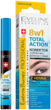 Corector sprancene cu hena 8 in 1 Total Action, 10 ml, Eveline Cosmetics