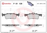 BREMBO P 61 126 PRIME LINE set placute frana,frana disc