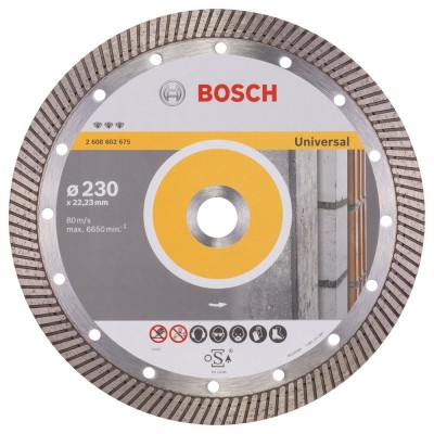 Bosch Best Turbo disc diamantat 230x22.23x2.5x15 mm universal foto