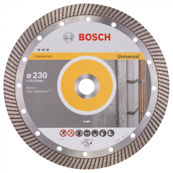 Bosch Best Turbo disc diamantat 230x22.23x2.5x15 mm universal