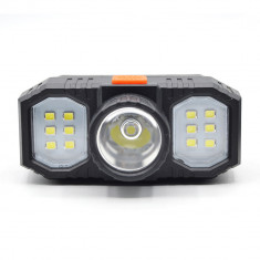 Lanterna de cap CREE XPE, reglabila, 13 LED, USB, 30W foto