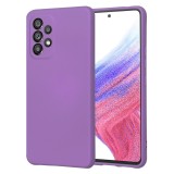 Husa premium din silicon pentru samsung galaxy a53 5g - softflex, microfibra, purple