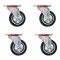 Gossi roti pivotante, 12 buc., 75 mm