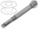 Cablu bandă rotund 1,27mm Cu 16x28AWG PVC gri