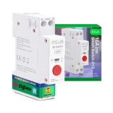 Siguranta inteligenta Nous D1Z, 16A, ZigBee, 1 canal, Monitorizare energie, montare pe sina DIN