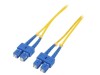 Patch Cord Fibra Optica SC/UPC 5m LSZH Galben, QOLTEC