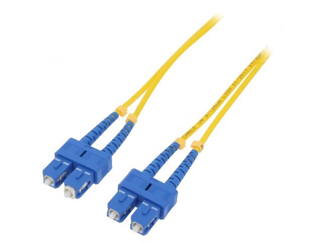 Patch Cord Fibra Optica SC/UPC 5m LSZH Galben