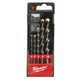 Set 5 burghie pentru beton Milwaukee 4-10 mm, tija cilindrica