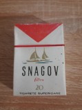 Pachet plin cu tigari SNAGOV cartonat Romania anii 1970