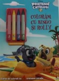 Cumpara ieftin Coloram cu Bingo si Rolly. Carte de colorat cu 4 creioane cerate. Prietenii catelusi/***