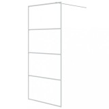 Cumpara ieftin Paravan dus walk-in, alb, 90x195 cm, sticla ESG transparenta
