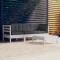 Gossi set mobilier gradina cu perne antracit, 4 piese, lemn de pin