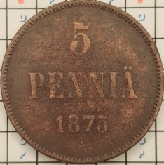 Finlanda 5 pennia 1975 - Aleksandr II - km 4 - A009