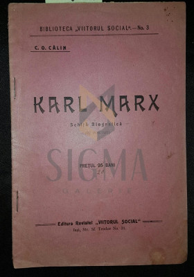 KARL MARX schita monografica foto