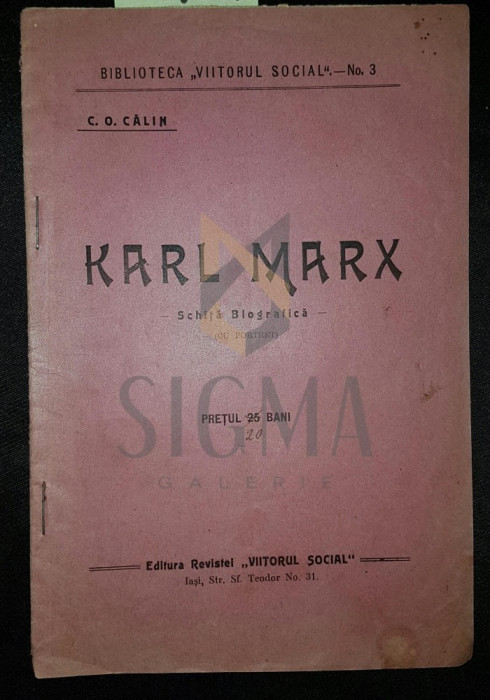 KARL MARX schita monografica