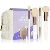 BrushArt Basic Soft Glam make-up brush set set de pensule cu geantă