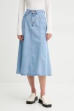 Levi&#039;s fusta jeans midi, evazati, A8730