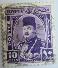 Egipt Regele Farouk serie emisă &amp;icirc;n 1944 foto