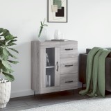vidaXL Servantă, gri sonoma, 69,5x34x90 cm, lemn compozit 828042