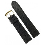 Curea Ceas Fleurus &ndash; Piele de Cerb Neagră &ndash; Made in France