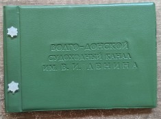 Album cu 10 fotografii originale Canalul Volga-Don, perioada comunista