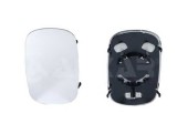Geam oglinda, sticla oglinda Fiat Doblo (119/223), Alkar 6433930, parte montare : Stanga/ Dreapta