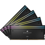 Memorie Dominator Titanium RGB Black 64GB 6000MHz CL36 Quad Channel Kit, Corsair