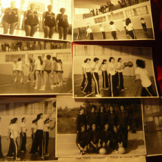 Set 7 Fotografii - Echipa Feminina Baschet Medicina Bucuresti -1978 Cupa Hatiega