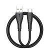 Cablu Date si Incarcare USB-A - USB-C BWOO BO-X318C, 27W, 1m, Negru, Universal