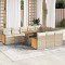 vidaXL Set canapele grădină perne 11 piese bej, poliratan/lemn acacia 3327761