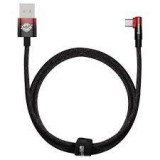 Cablu date/incarcare Baseus MVP 2, 90 angled, USB la tip C 100W 1m negru+rosu