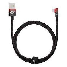 Cablu date/incarcare Baseus MVP 2, 90 angled, USB la tip C 100W 1m negru+rosu