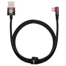 Cablu date/incarcare Baseus MVP 2, 90 angled, USB la tip C 100W 1m negru+rosu foto