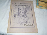 POEZII - GRIGORE ALEXANDRESCU,Carte Noua,1987, Alta editura