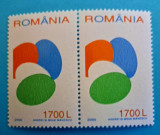 TIMBRE ROM&Acirc;NIA LP1504/2000 -Sfintele Paști - Serie &icirc;n pereche -MNH, Nestampilat