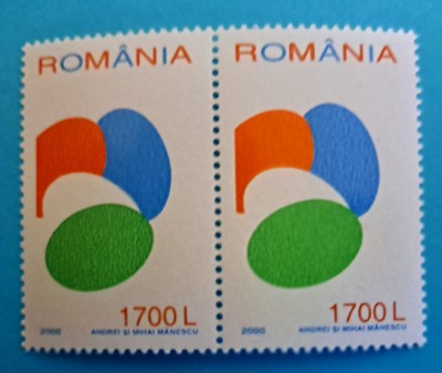 TIMBRE ROM&amp;Acirc;NIA LP1504/2000 -Sfintele Paști - Serie &amp;icirc;n pereche -MNH foto