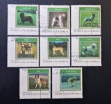 Guineea Ecuatorială - Seria Completă Rase de C&acirc;ini / Canide (Dogs / Canines) 8 Valori MNH - Cod: -SW13