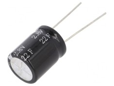 Supercondensator THT 22F 2.8V 16x21mm
