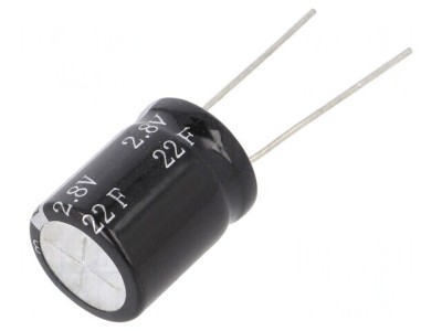 Supercondensator THT 22F 2.8V 16x21mm foto