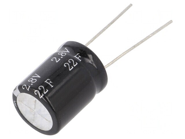 Supercondensator THT 22F 2.8V 16x21mm