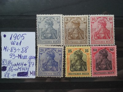 1905-Germania-Partial set-Wz 1 foto