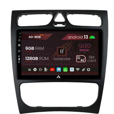 Navigatie Mercedes Benz C-Class W203 (2000-2005), Android 13, B-Octacore 6GB RAM + 128GB ROM, 9 Inch - AD-BGB9006+AD-BGRKIT416 foto
